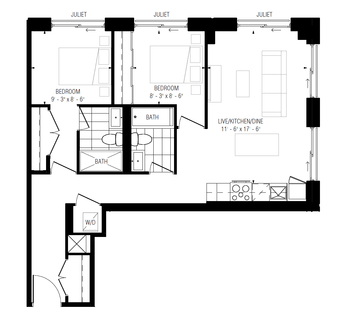 E204 floor plan