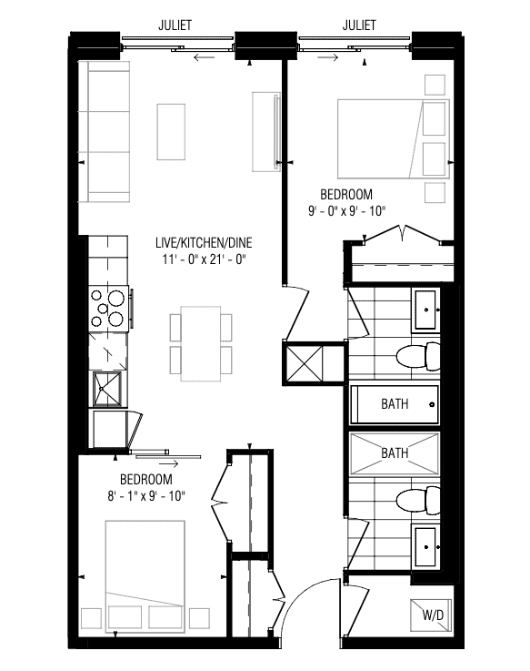 E205, E305, E505 floor plan