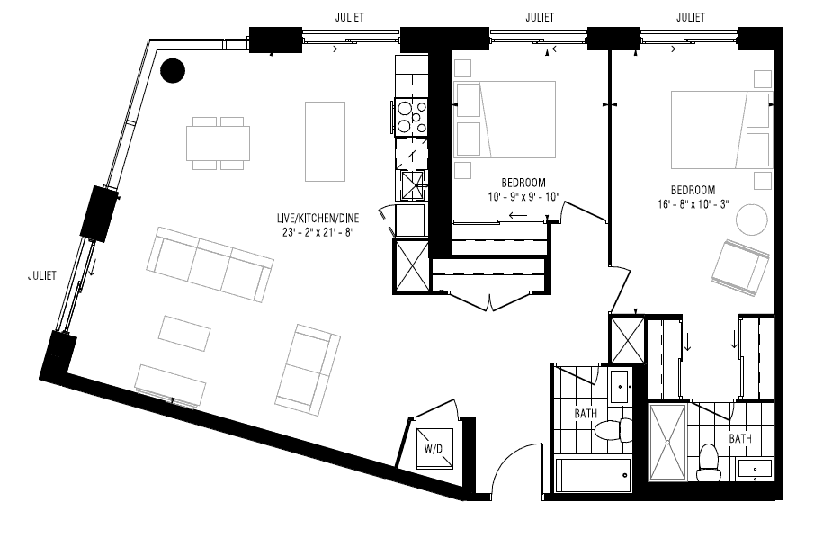 W219, W319, W519 floor plan