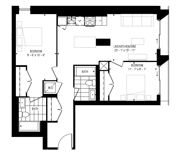 W601, W701 floor plan